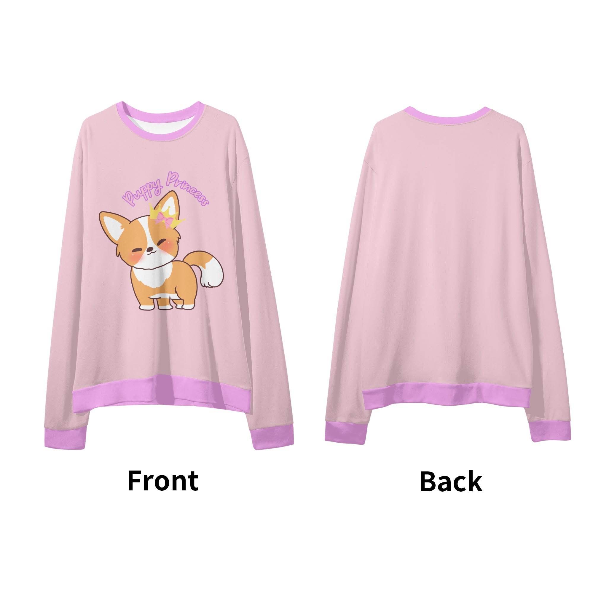 Puppy Princess Unisex Loose Pullover Sweatshirt - Puppy's Aesthetics