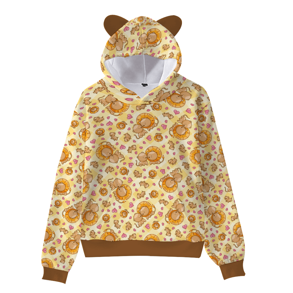 Roary Cuddles Lion Ears Hoodie - Puppy's Aesthetics