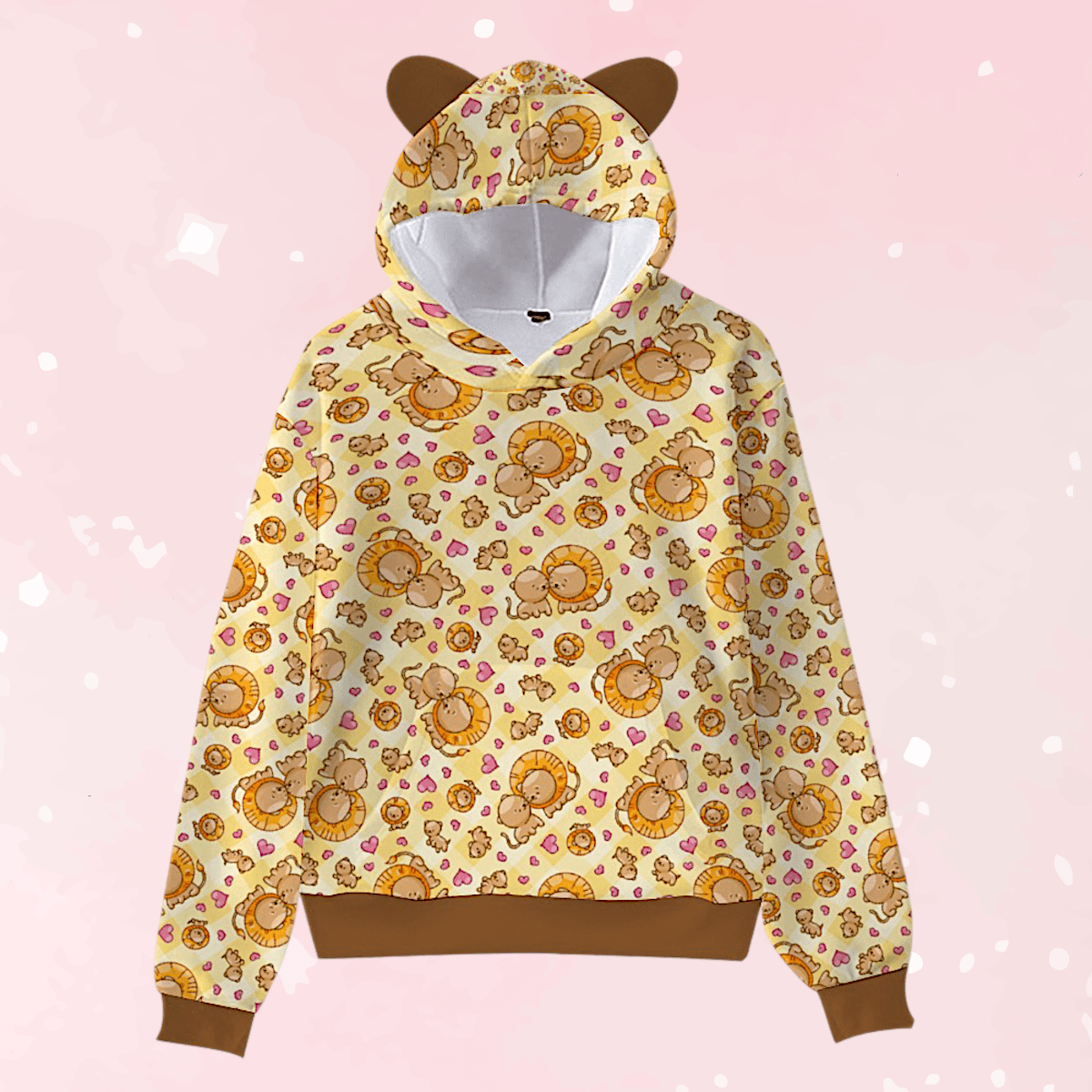 Roary Cuddles Lion Ears Hoodie - Puppy's Aesthetics