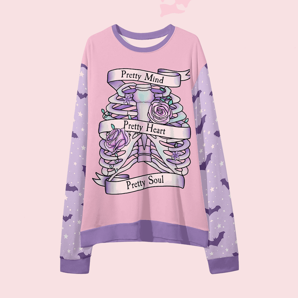 Sweet Gothling Unisex Loose Pullover Sweatshirt - Puppy's Aesthetics