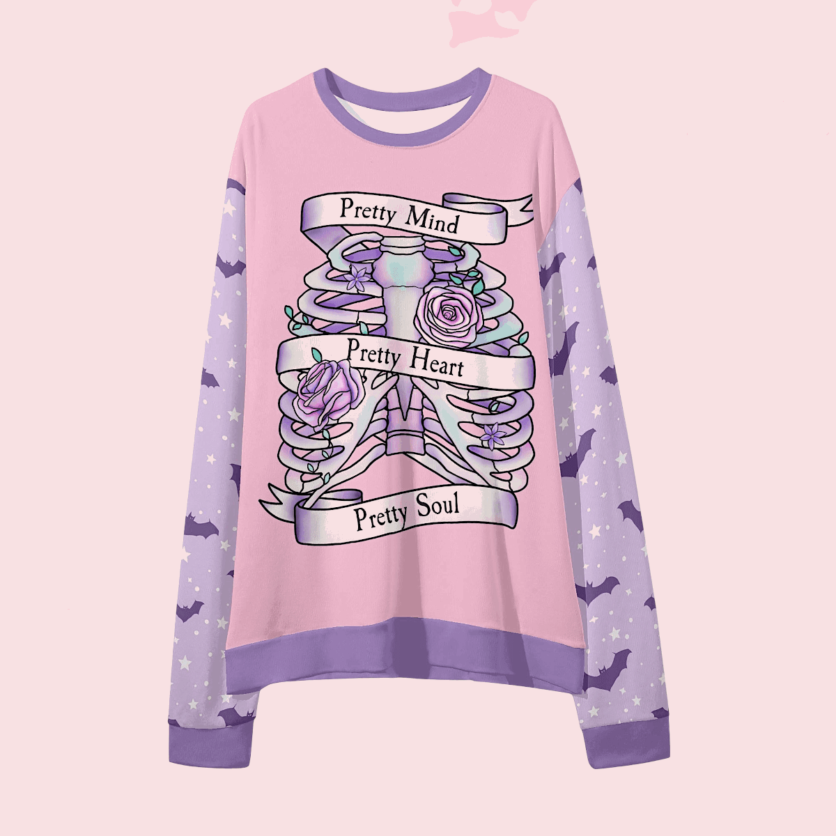 Sweet Gothling Unisex Loose Pullover Sweatshirt - Puppy's Aesthetics