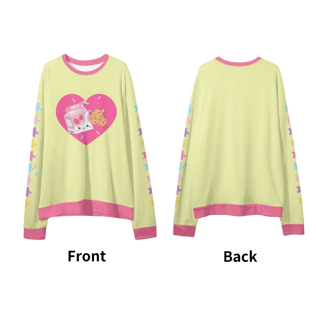 Tummy Yummies Unisex Casual Loose Pullover Sweatshirt - Puppy's Aesthetics