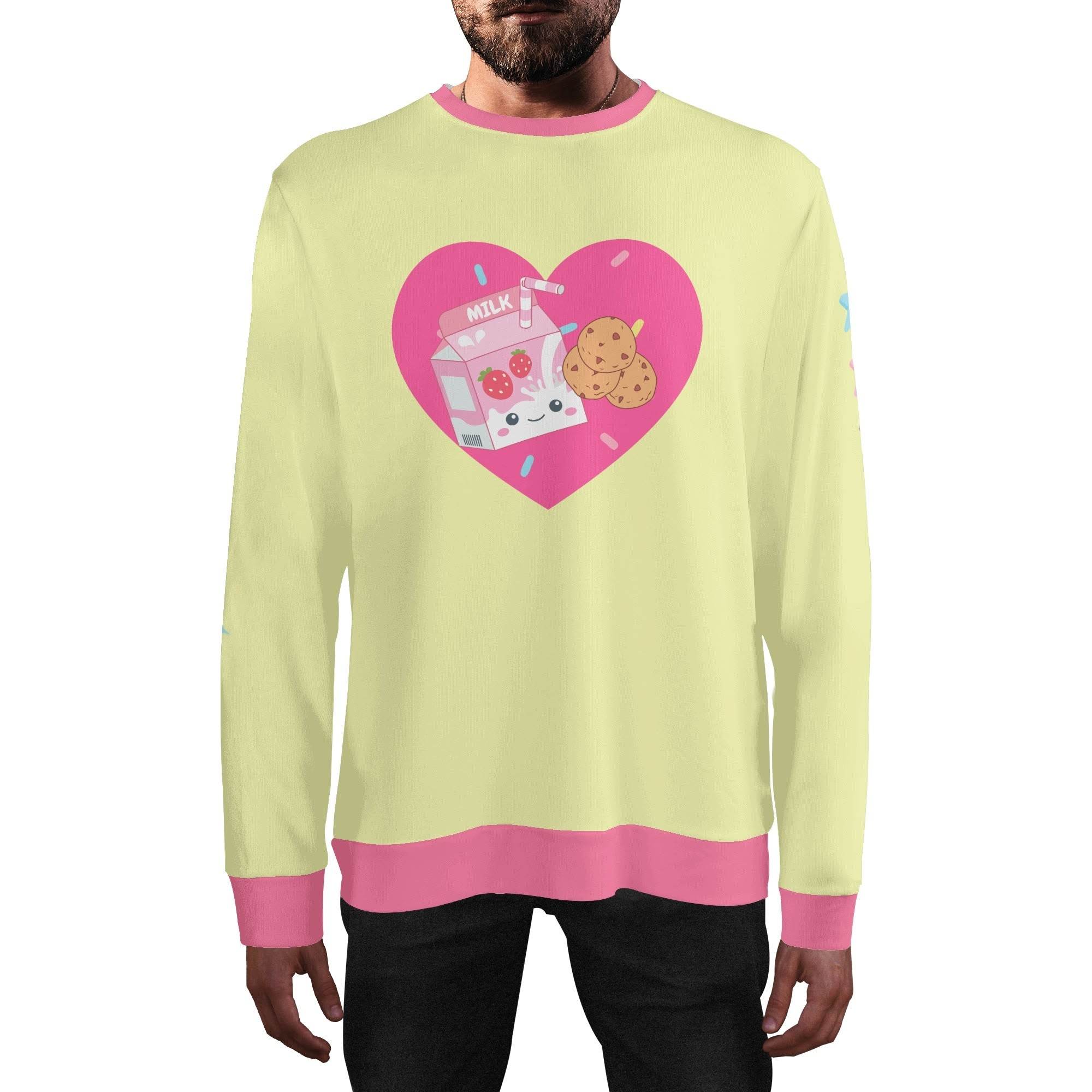 Tummy Yummies Unisex Casual Loose Pullover Sweatshirt - Puppy's Aesthetics