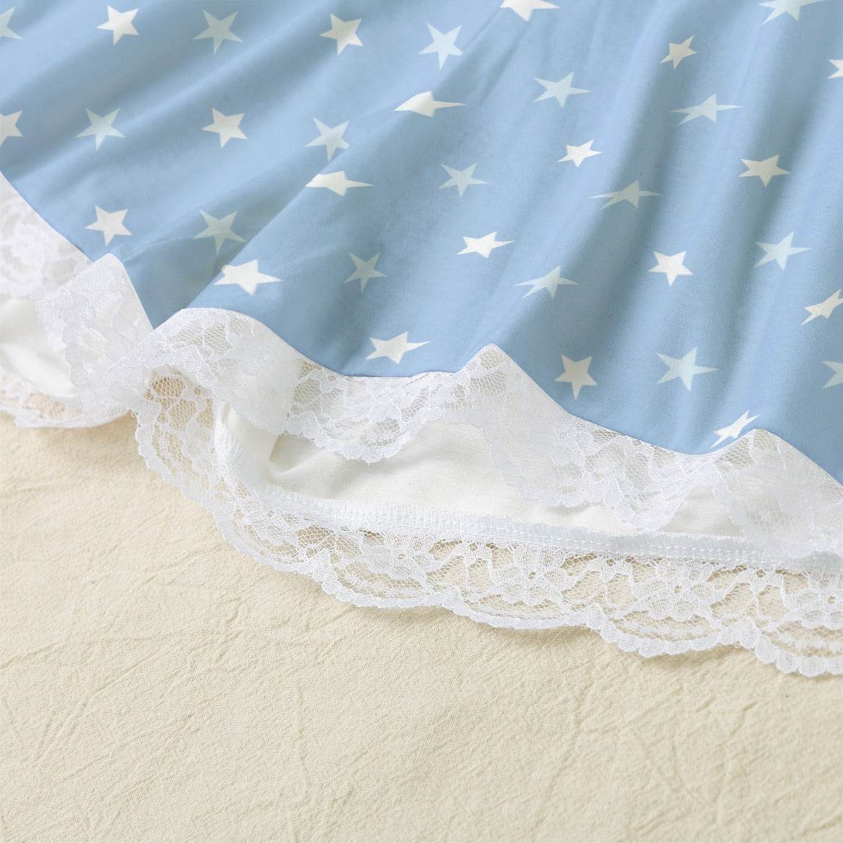 Blue Starry Cami Lace Set - Puppy's Aesthetics
