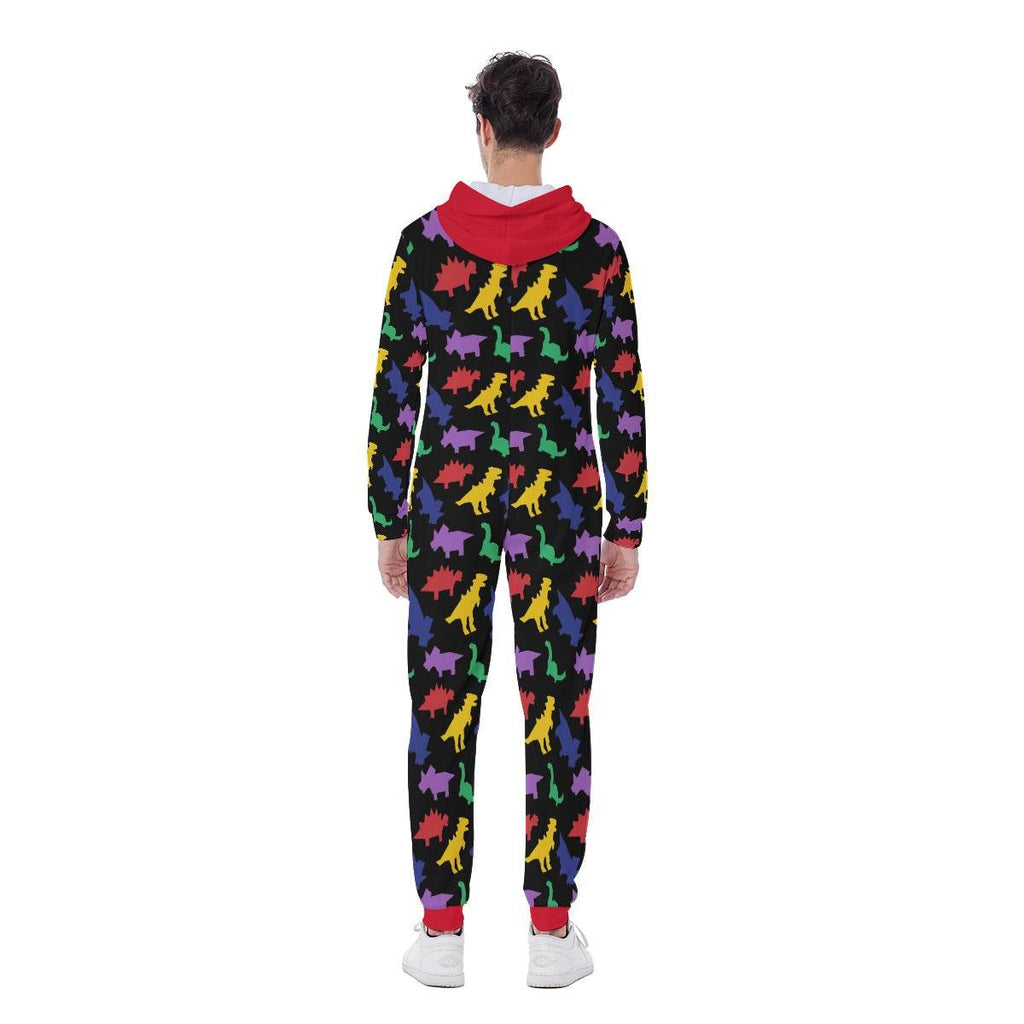 Colorful Lil Dinos Hooded Sleeper - Puppy's Aesthetics