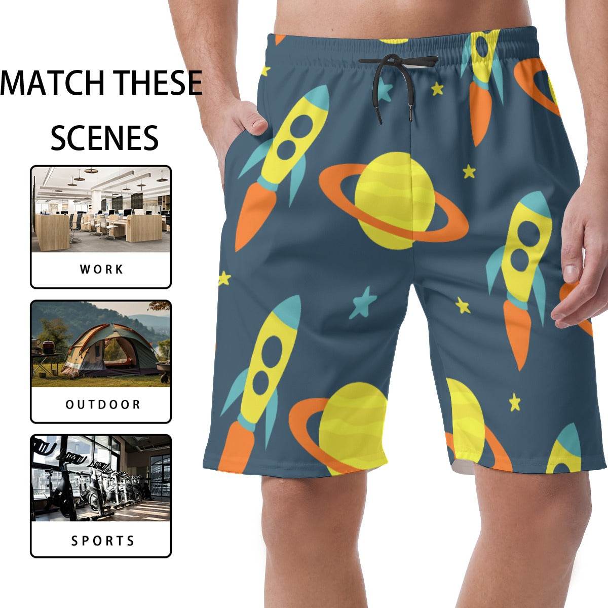Cute Rockets Shorts - Puppy's Aesthetics
