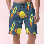 Cute Rockets Shorts - Puppy's Aesthetics
