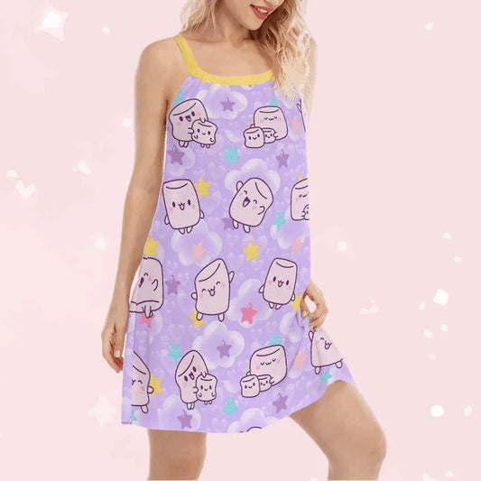 Dreamy Puff Beachy Play Dress - Puppy's Aesthetics