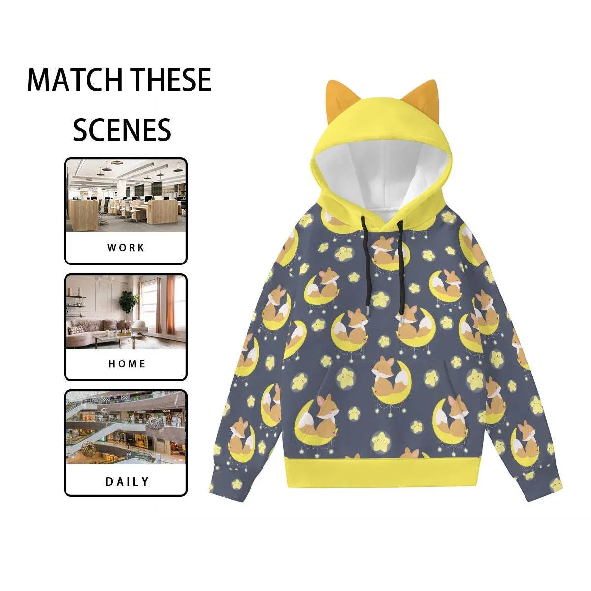 Foxy Lullaby Ears Hoodie - Puppy's Aesthetics