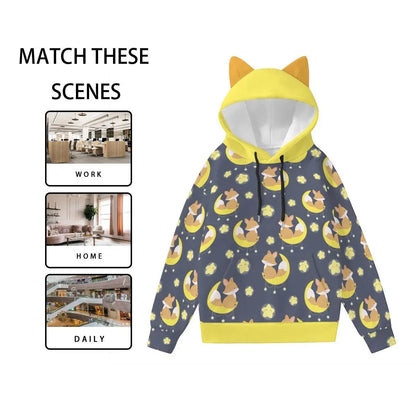 Foxy Lullaby Ears Hoodie - Puppy's Aesthetics
