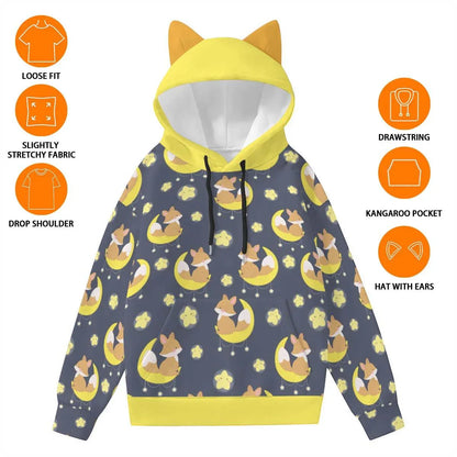Foxy Lullaby Ears Hoodie - Puppy's Aesthetics