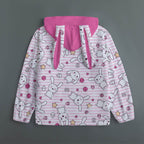 Hop 'n' Stripe Bunny Ears Unisex Hoodie - Puppy's Aesthetics