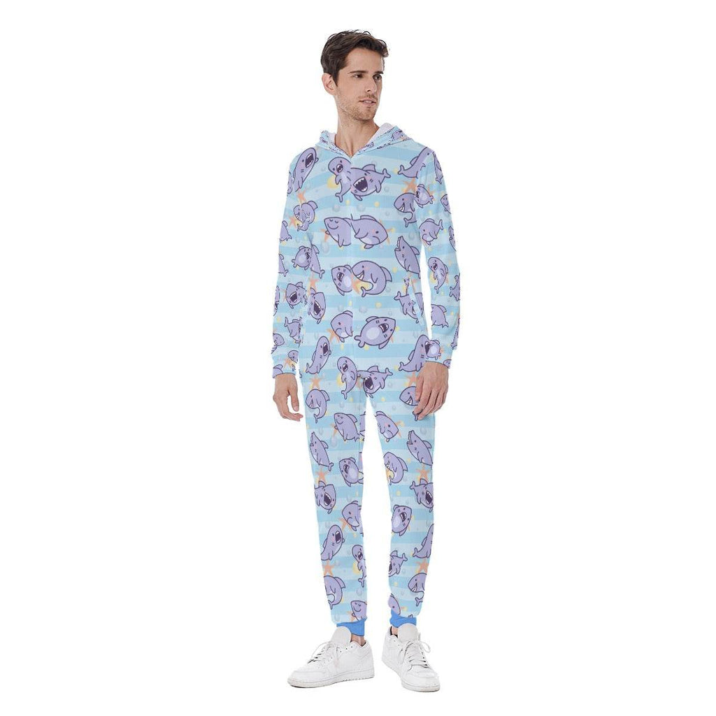 Lil Finny Unisex Hooded Pajamas - Puppy's Aesthetics