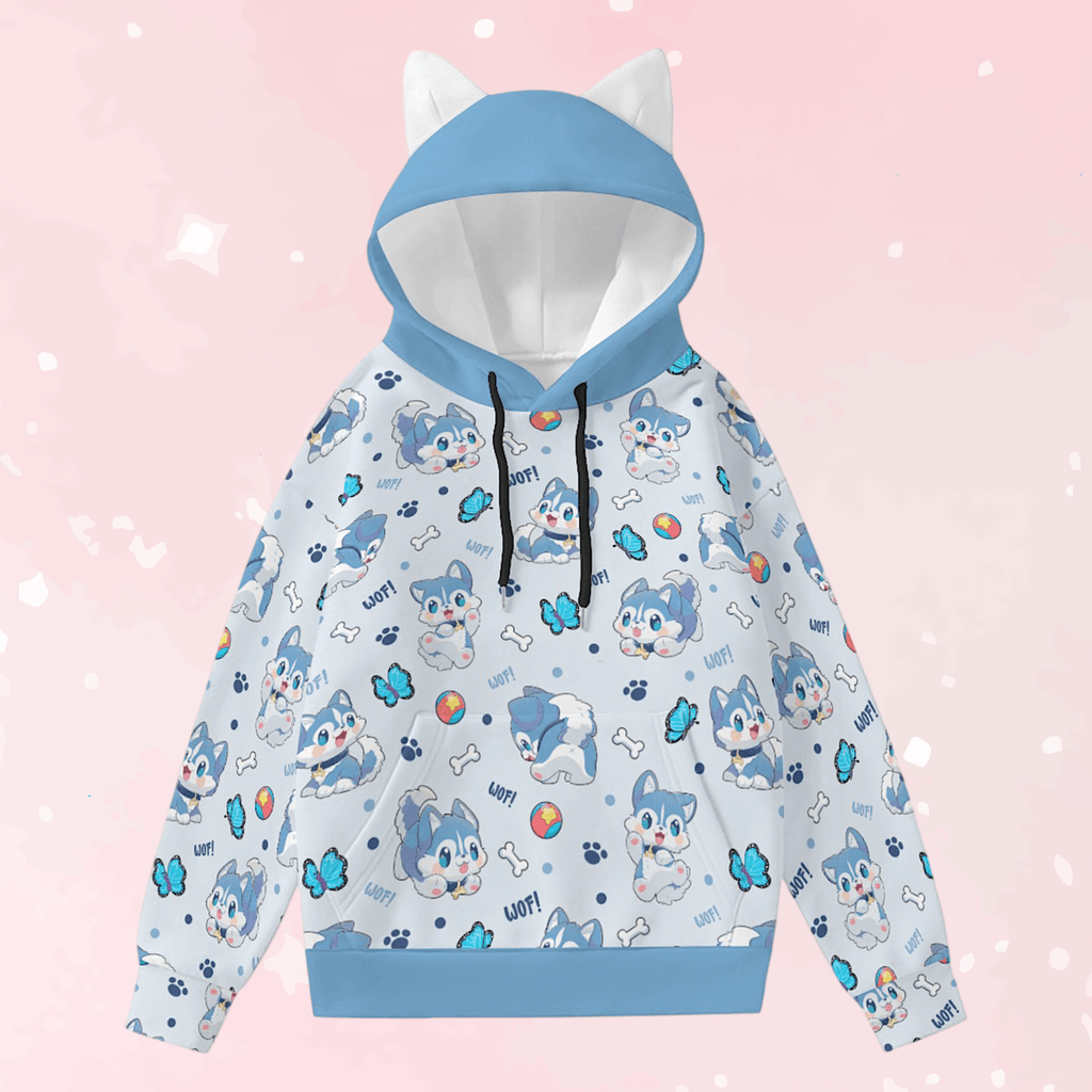 Lil Woof Ears Unisex Hoodie - Puppy's Aesthetics