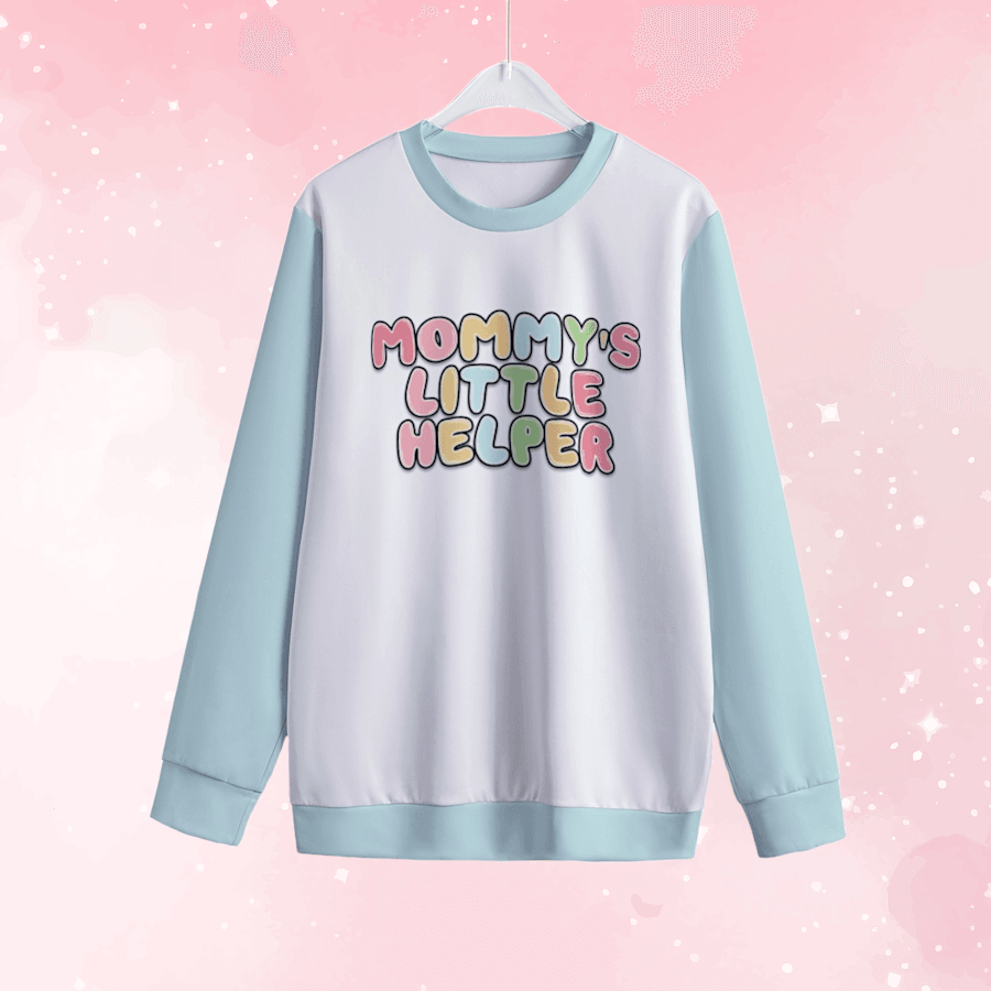 Mommy's Little Helper Unisex Sweatshirt - Puppy's Aesthetics