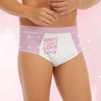 'Mommy's Little Love Bug' Pink White Briefs - Puppy's Aesthetics