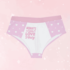 'Mommy's Little Love Bug' Pink White Briefs - Puppy's Aesthetics