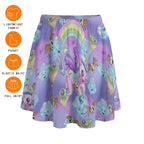Pastel Dreamycorn Skater Skirt - Puppy's Aesthetics