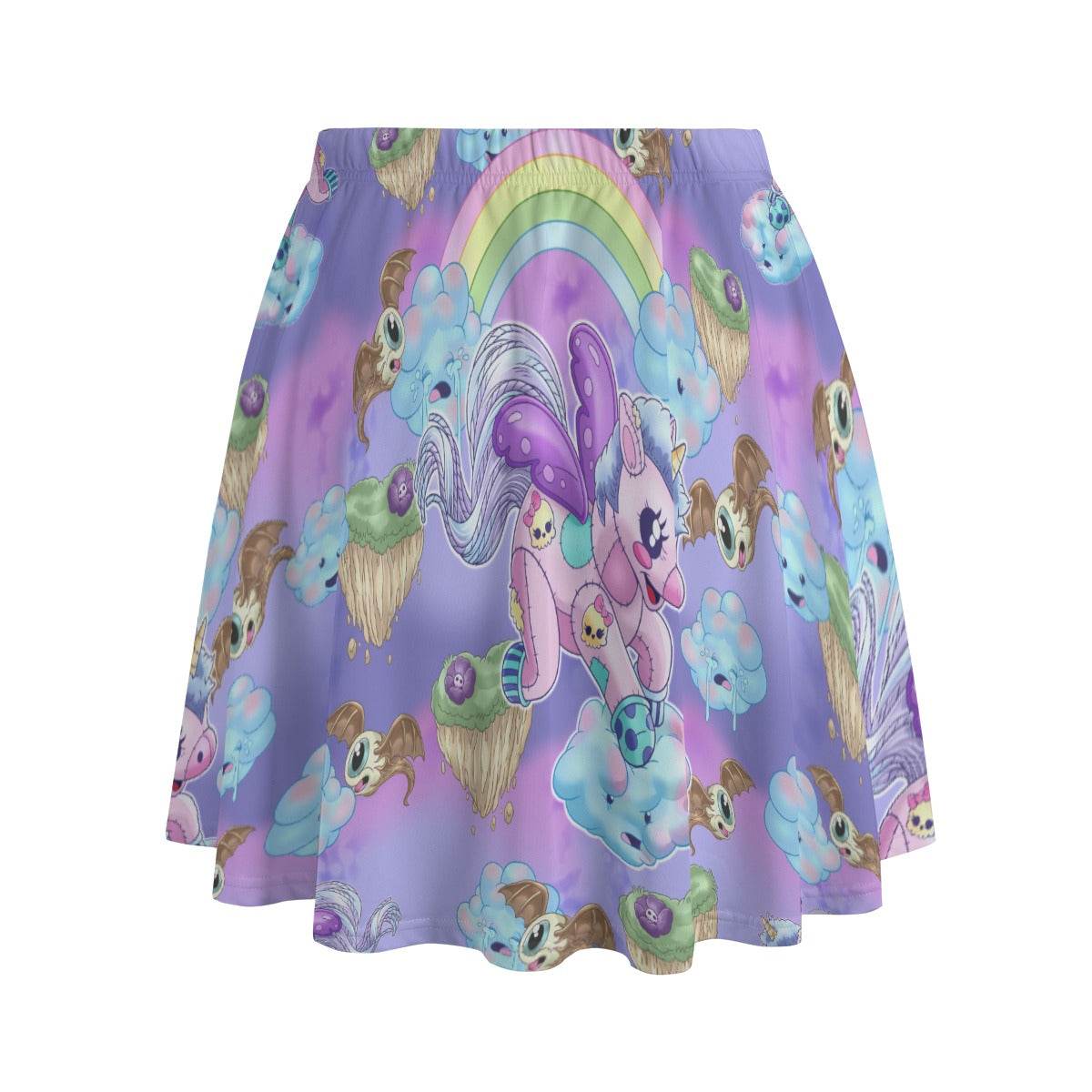 Pastel Dreamycorn Skater Skirt - Puppy's Aesthetics