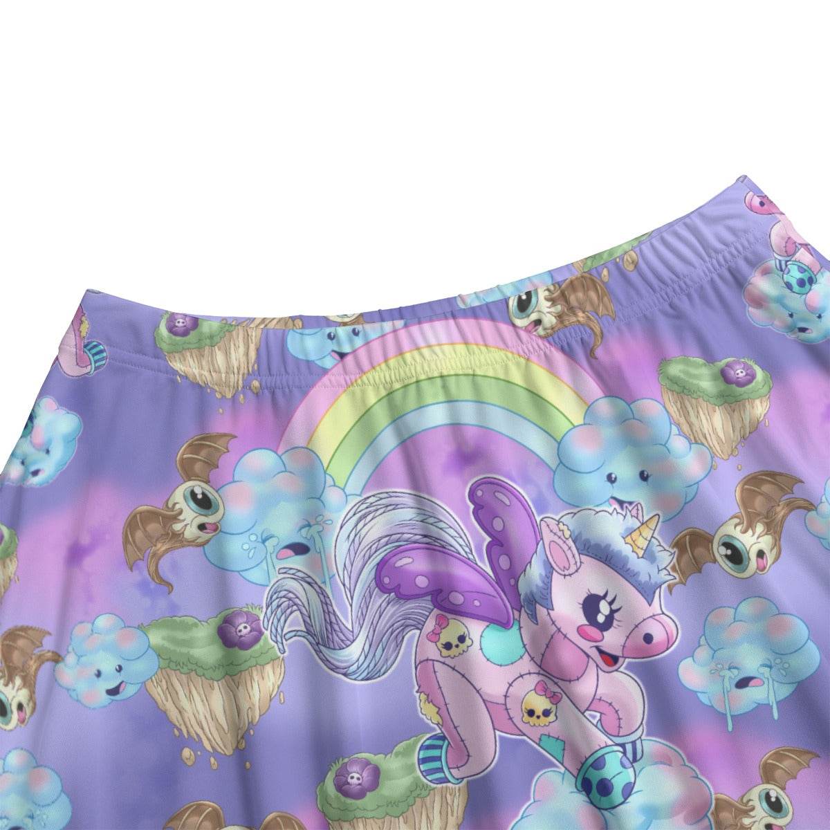 Pastel Dreamycorn Skater Skirt - Puppy's Aesthetics