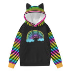Rainbow Cat Ears Unisex Hoodie - Puppy's Aesthetics