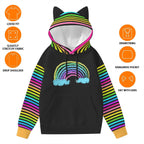 Rainbow Cat Ears Unisex Hoodie - Puppy's Aesthetics