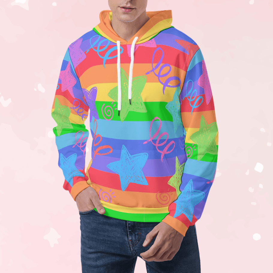 Rainbow Rush Unisex Hoodie - Puppy's Aesthetics
