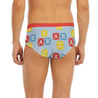 Red ABC Briefs - Puppy's Aesthetics