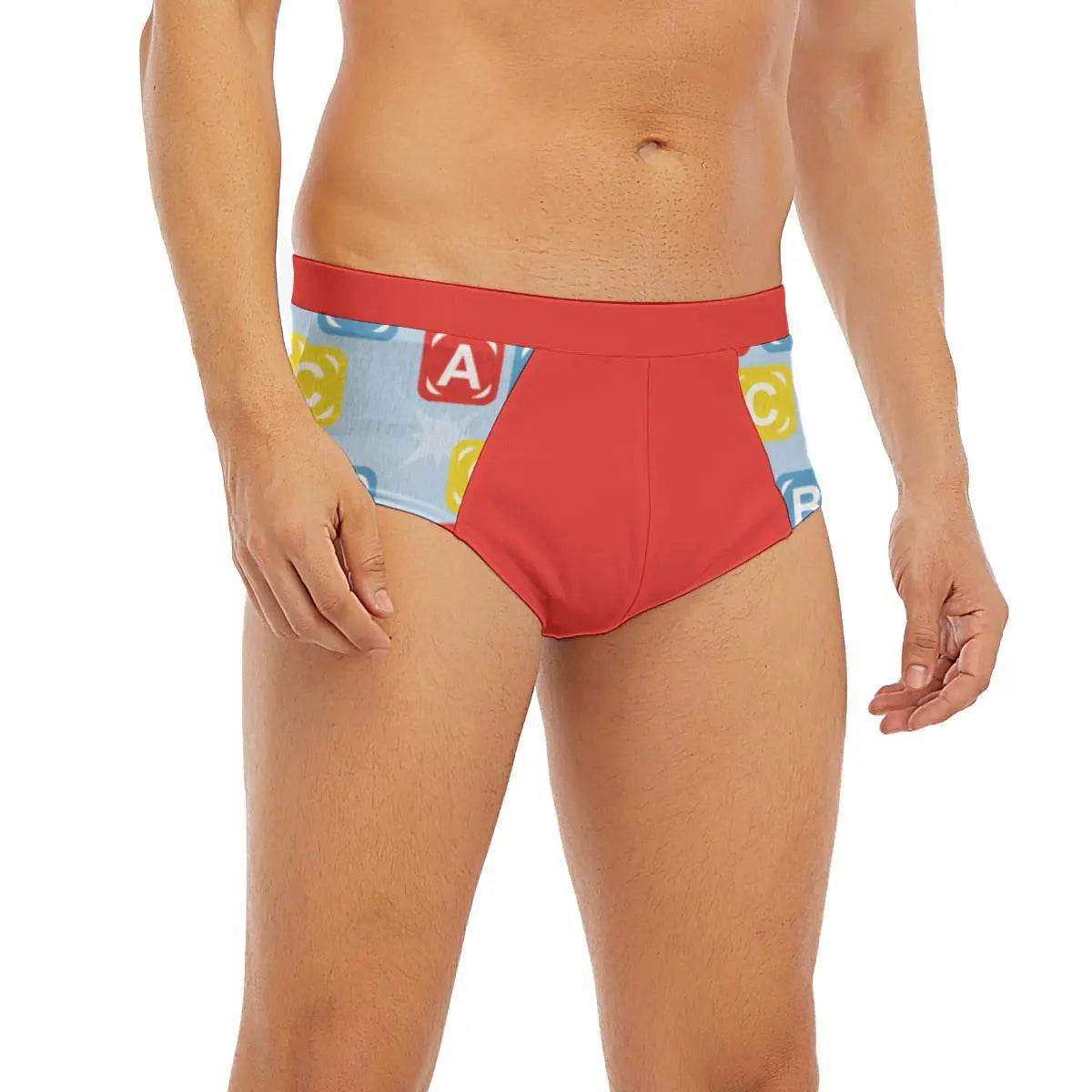 Red ABC Briefs - Puppy's Aesthetics