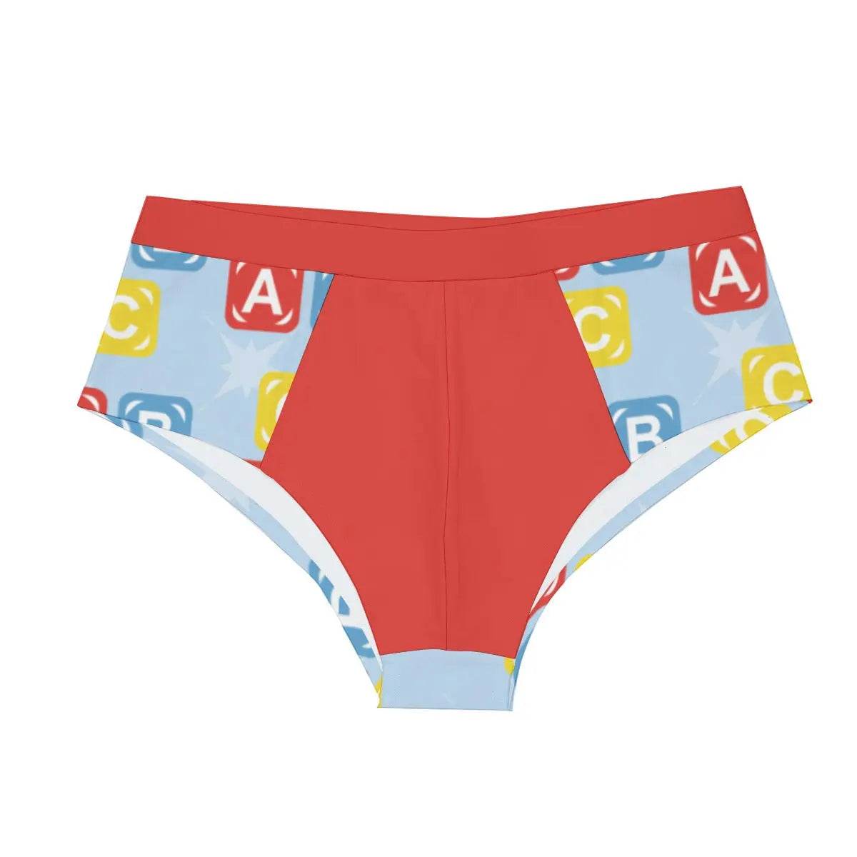 Red ABC Briefs - Puppy's Aesthetics