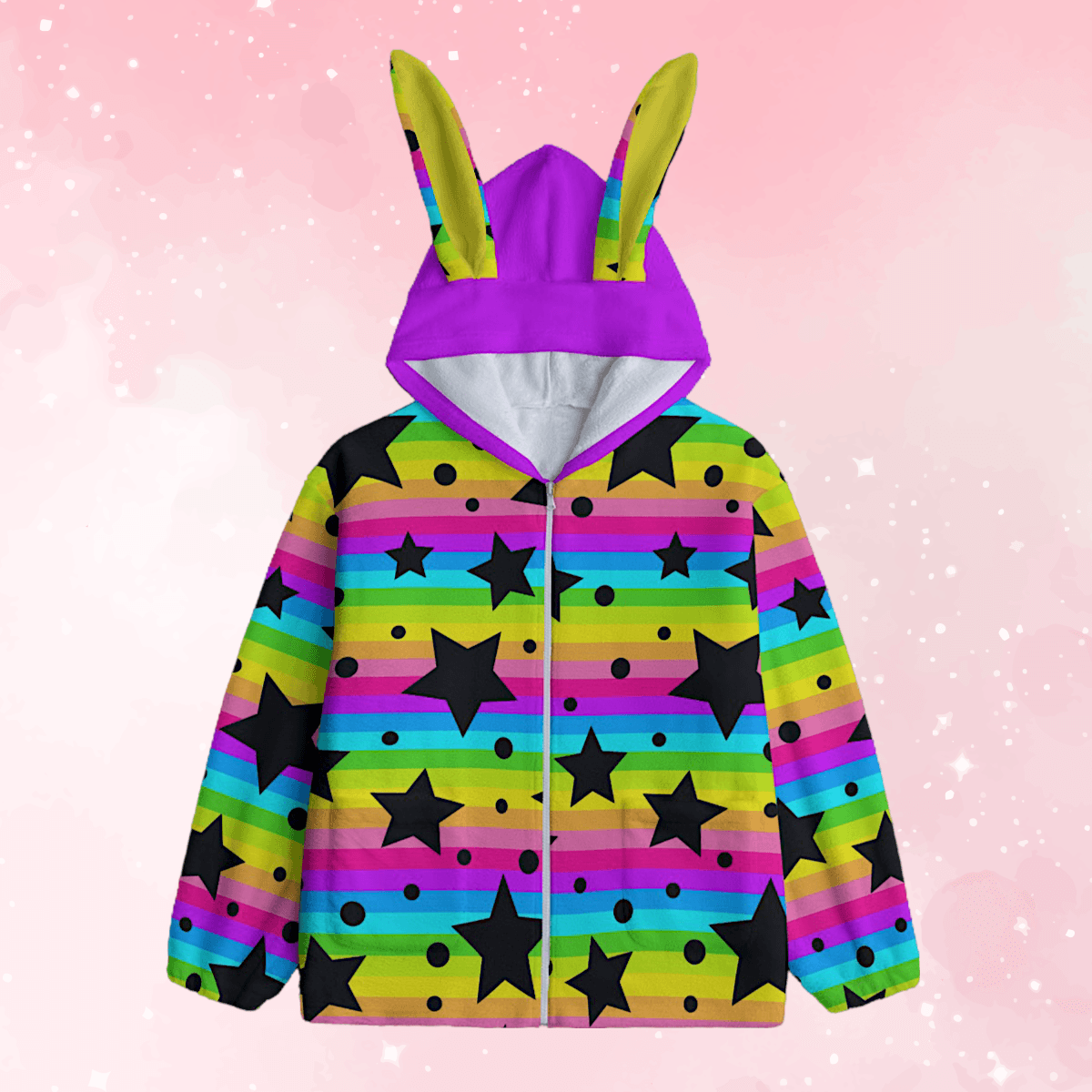 Starlight BunBun Ears Unisex Hoodie - Puppy's Aesthetics