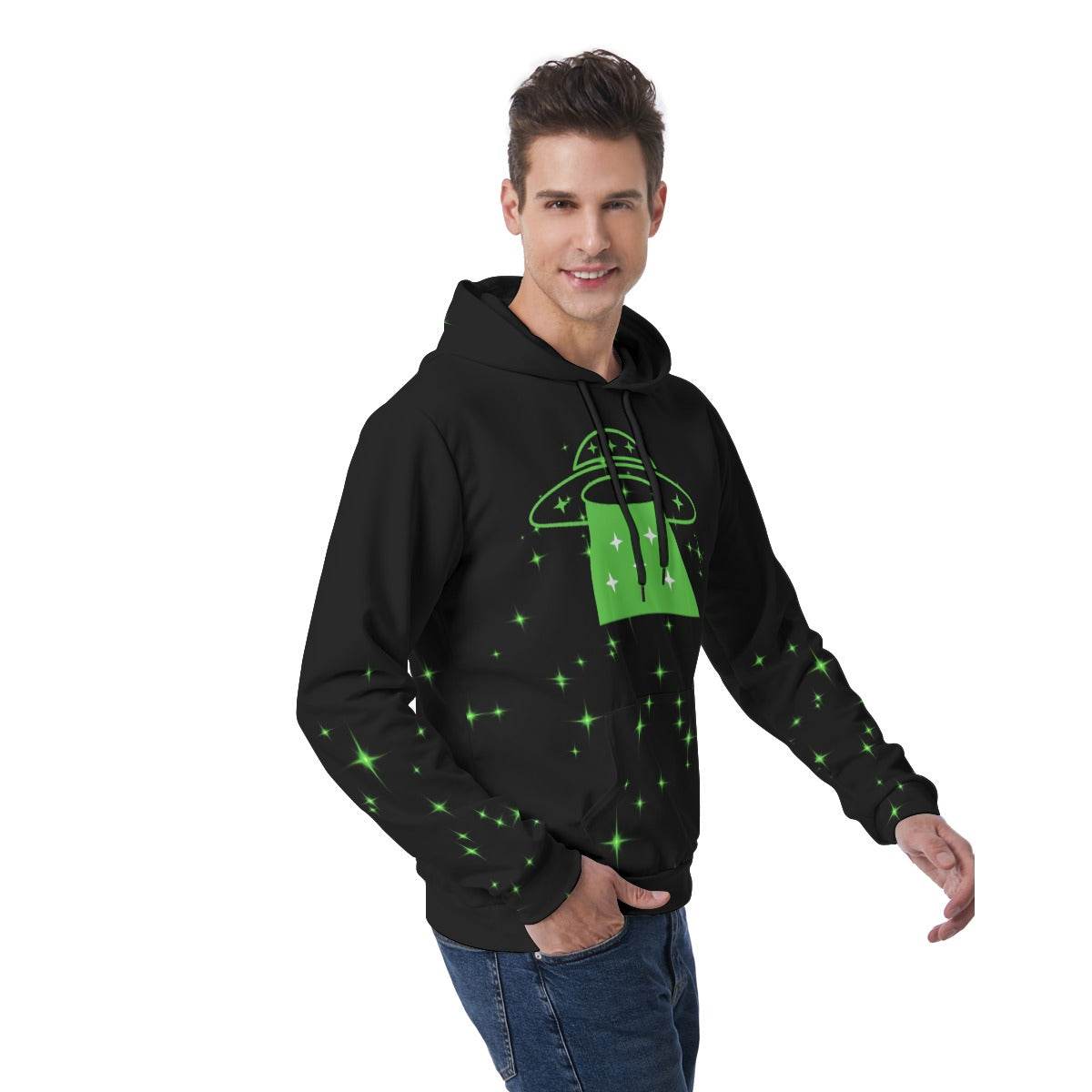 Stars & Saucer Unisex Hoodie - Puppy's Aesthetics