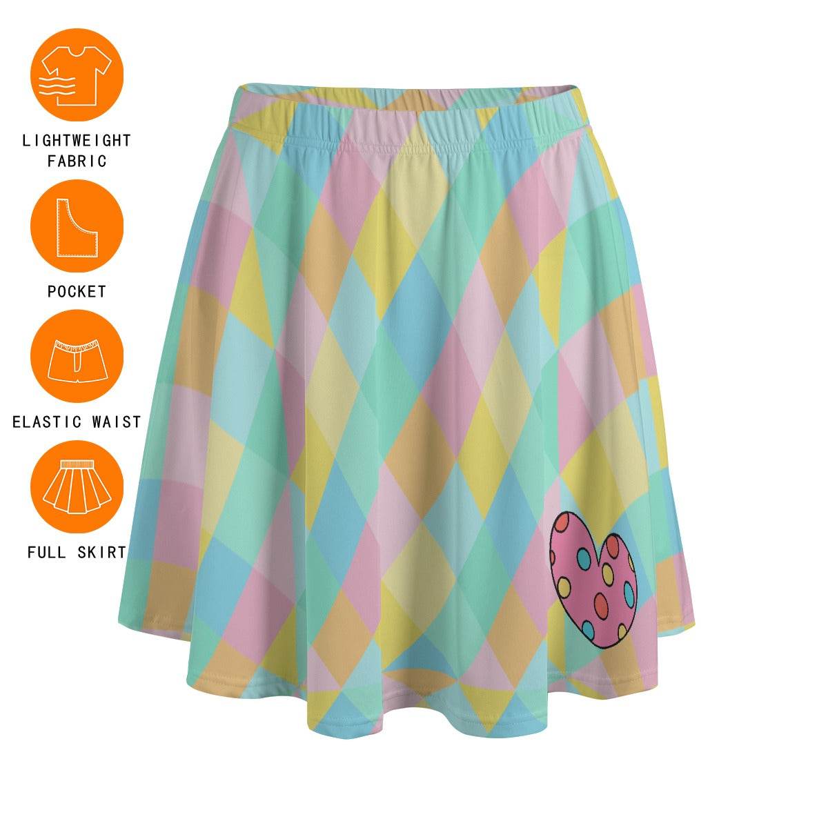Sugar Love Skater Skirt - Puppy's Aesthetics