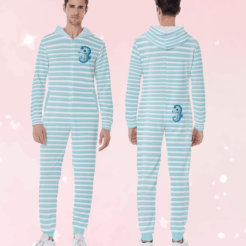 Sweet Lil Seahorse Hooded Pajamas - Puppy's Aesthetics