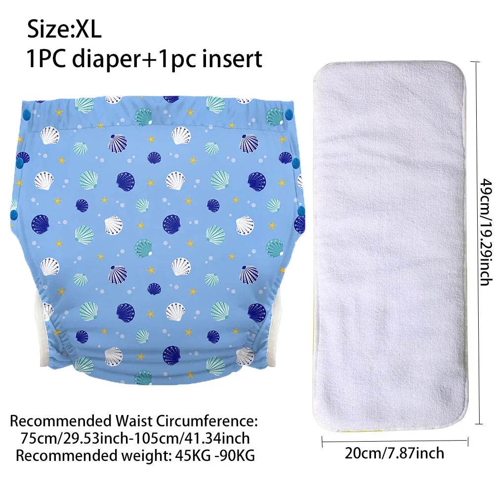 Cute Ice Silk ABDL Cloth Diapers (Colors) - Puppy's Aesthetics