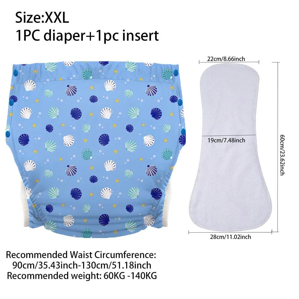 Cute Ice Silk ABDL Cloth Diapers (Colors) - Puppy's Aesthetics