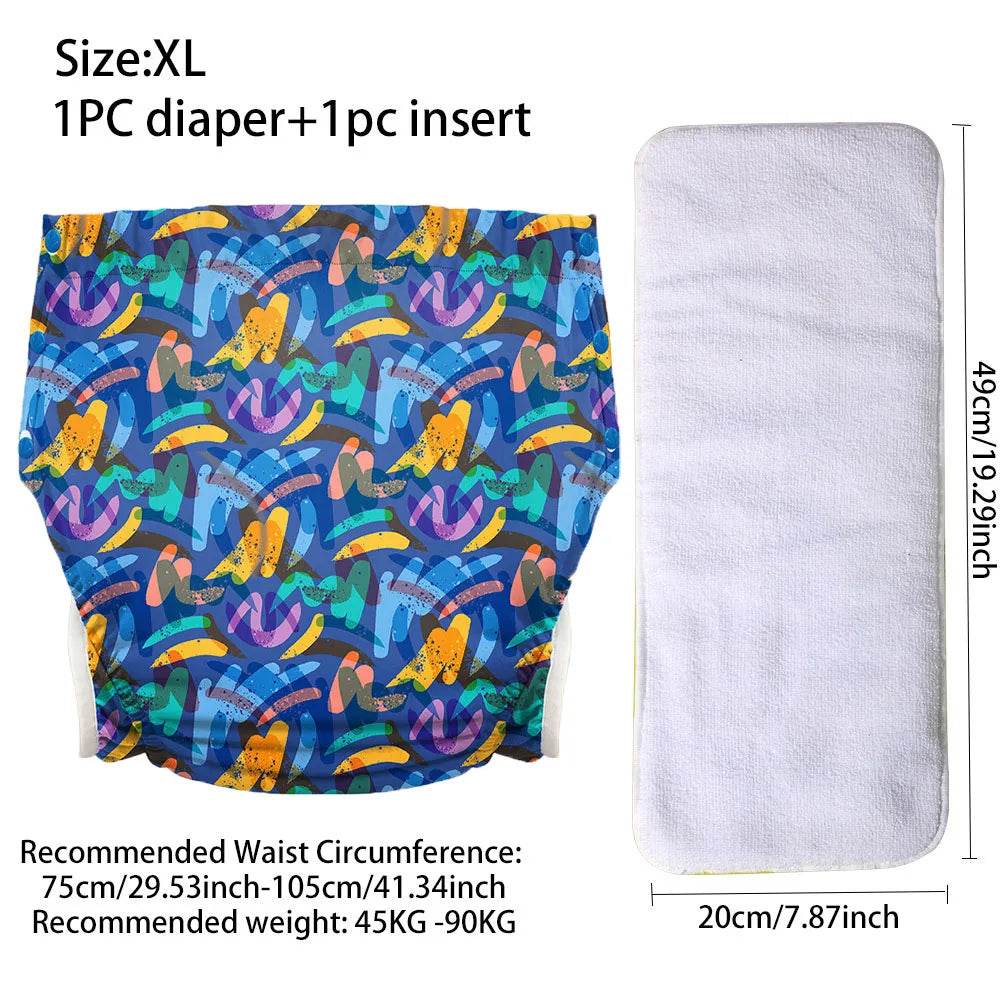 Cute Ice Silk ABDL Cloth Diapers (Colors) - Puppy's Aesthetics