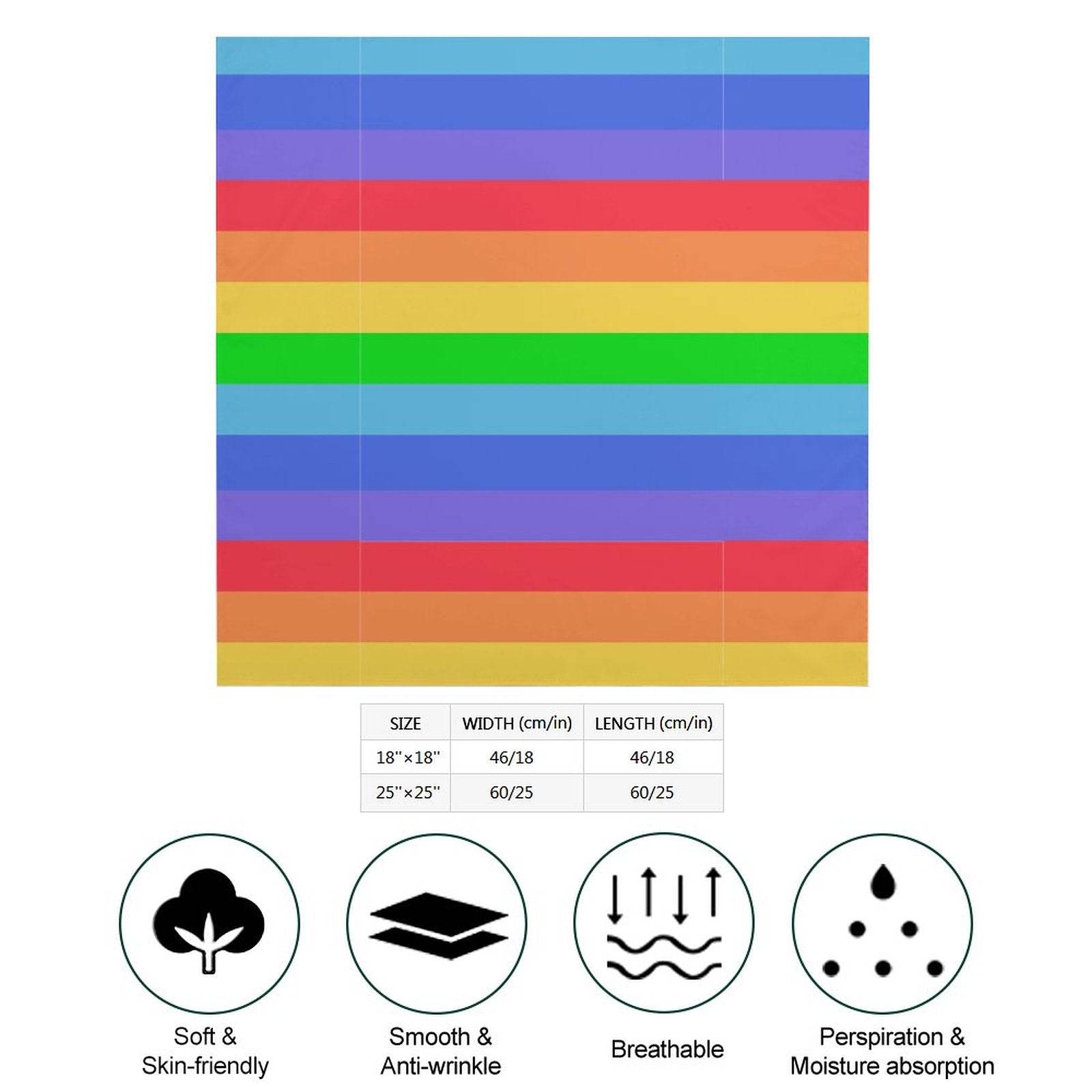 Rainbow Breeze Bandana Bib - Puppy's Aesthetics