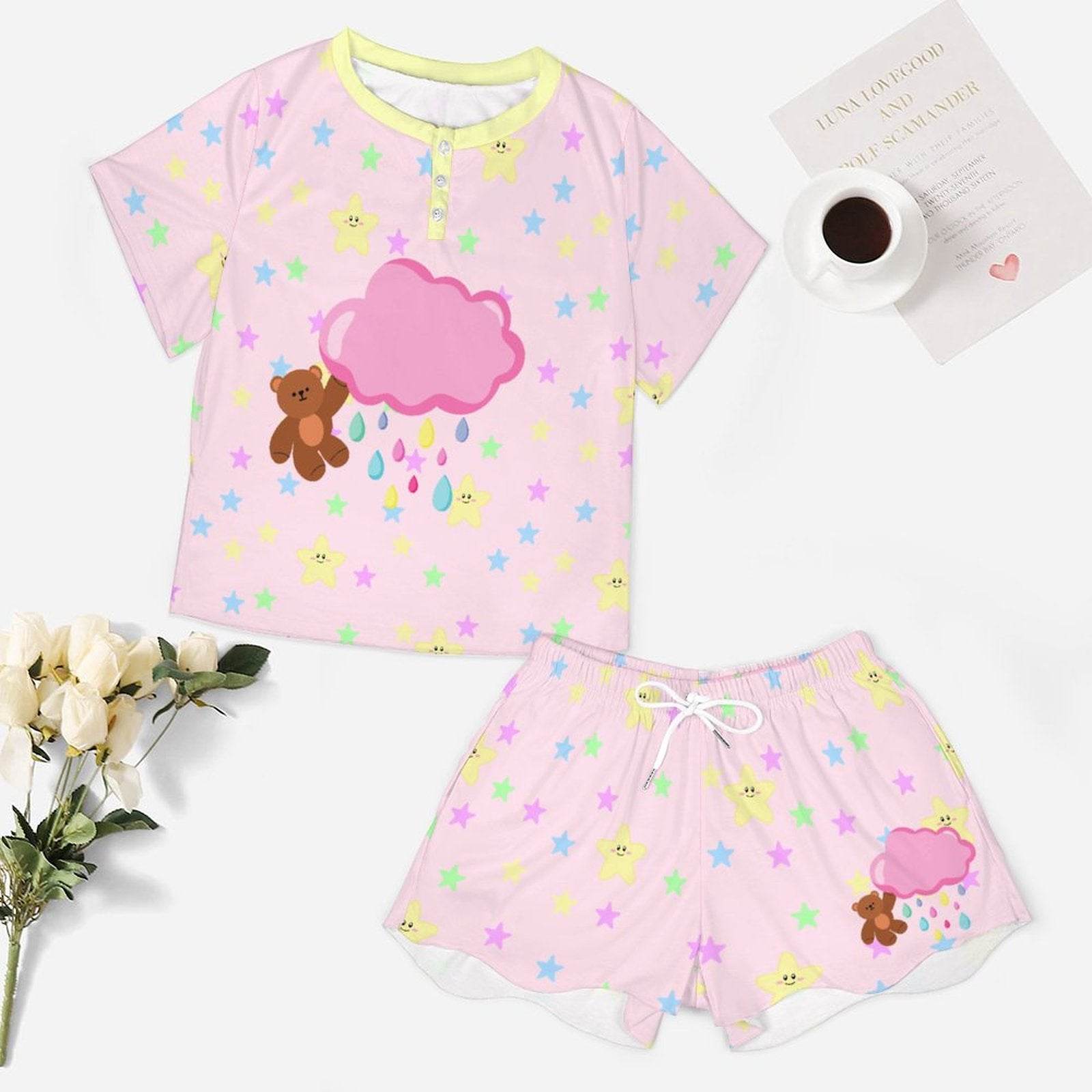 Bear Daydream Pajama Set - Puppy's Aesthetics