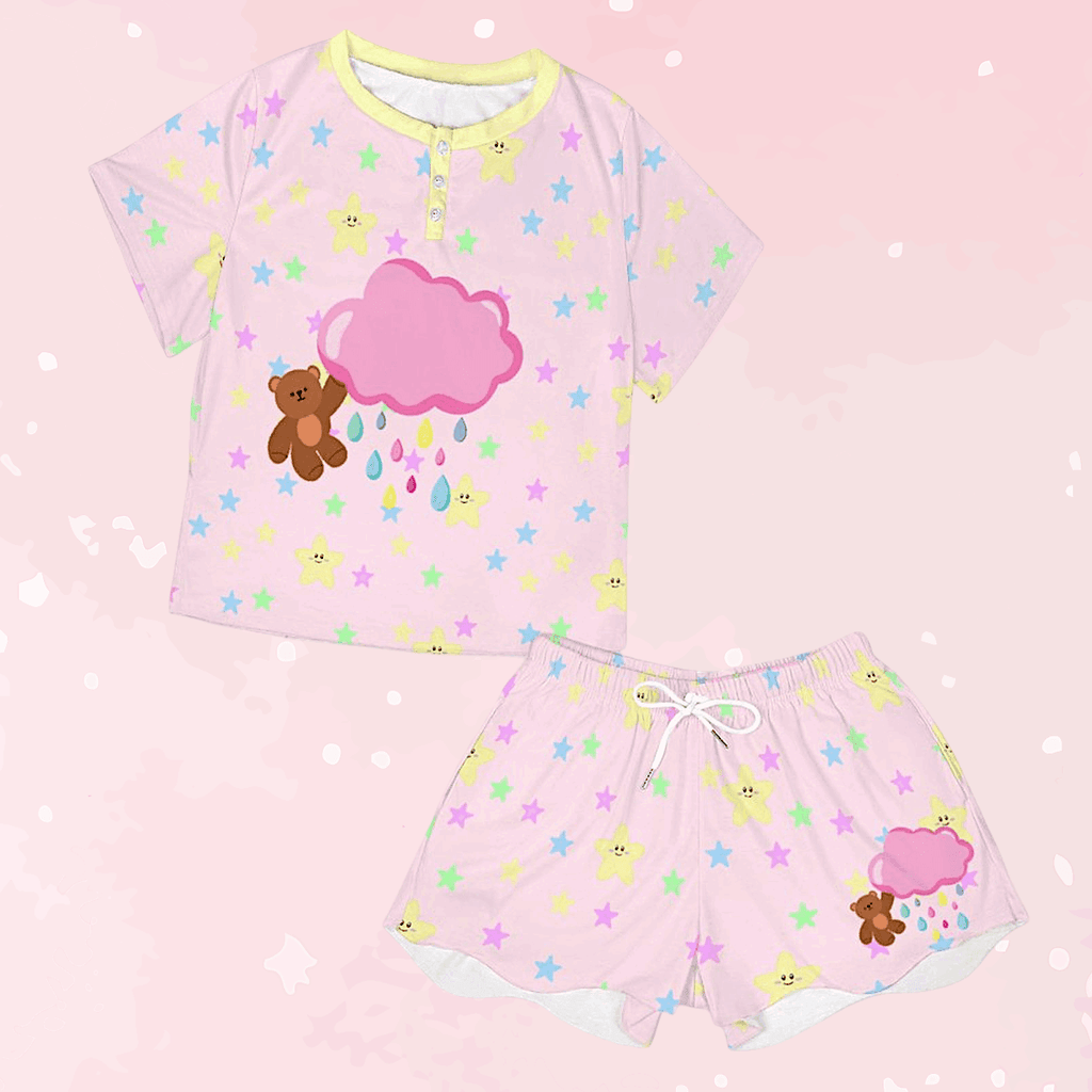 Bear Daydream Pajama Set - Puppy's Aesthetics