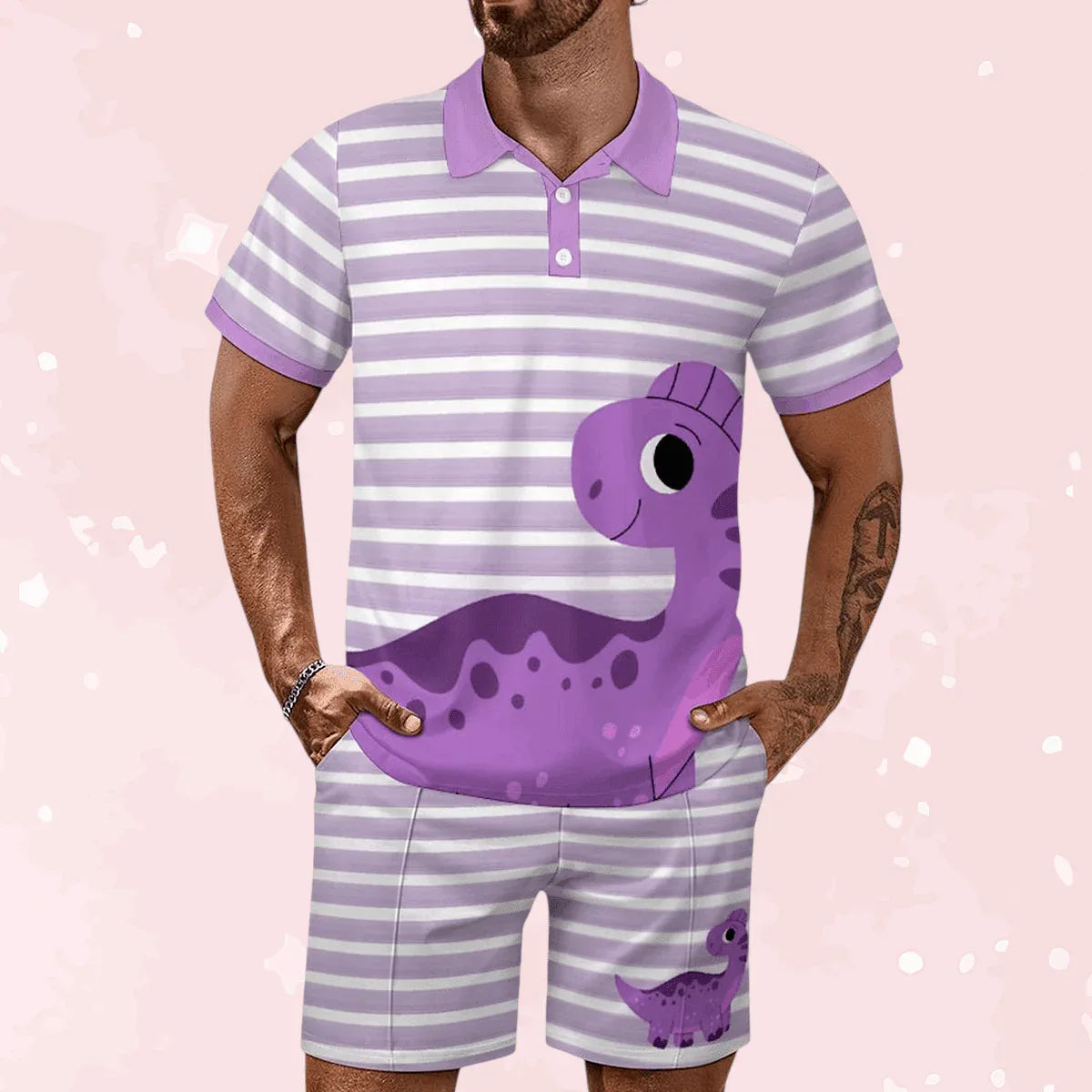 Dino Dreams Shorties Set - Puppy's Aesthetics