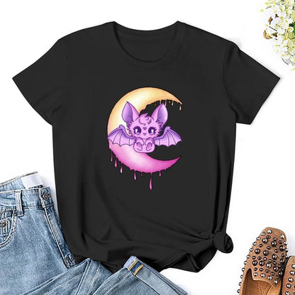 Moonlit Batty Baby Unisex Cotton Tee (Colors) - Puppy's Aesthetics