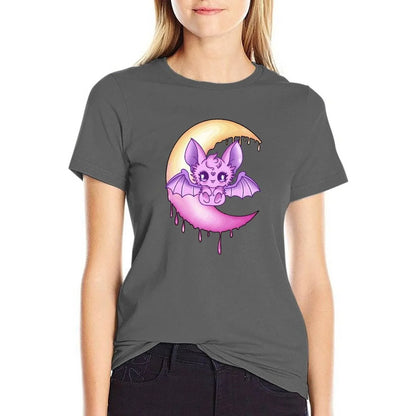 Moonlit Batty Baby Unisex Cotton Tee (Colors) - Puppy's Aesthetics