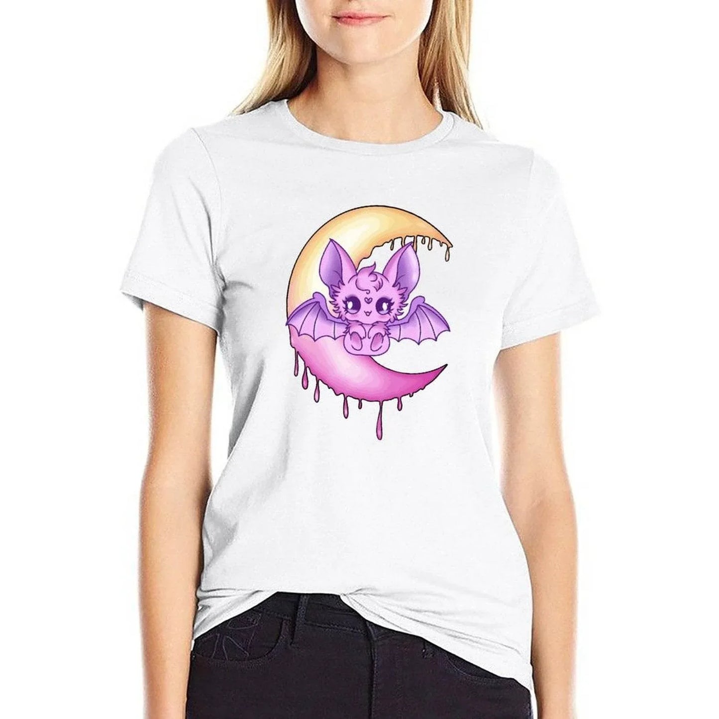 Moonlit Batty Baby Unisex Cotton Tee (Colors) - Puppy's Aesthetics