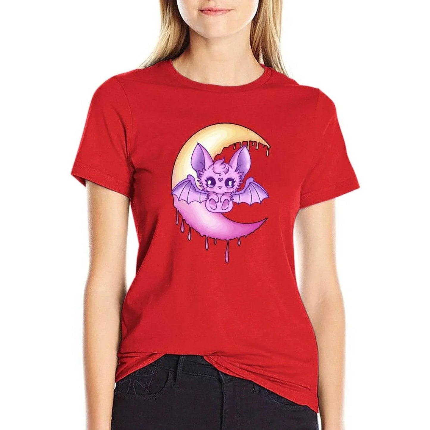 Moonlit Batty Baby Unisex Cotton Tee (Colors) - Puppy's Aesthetics