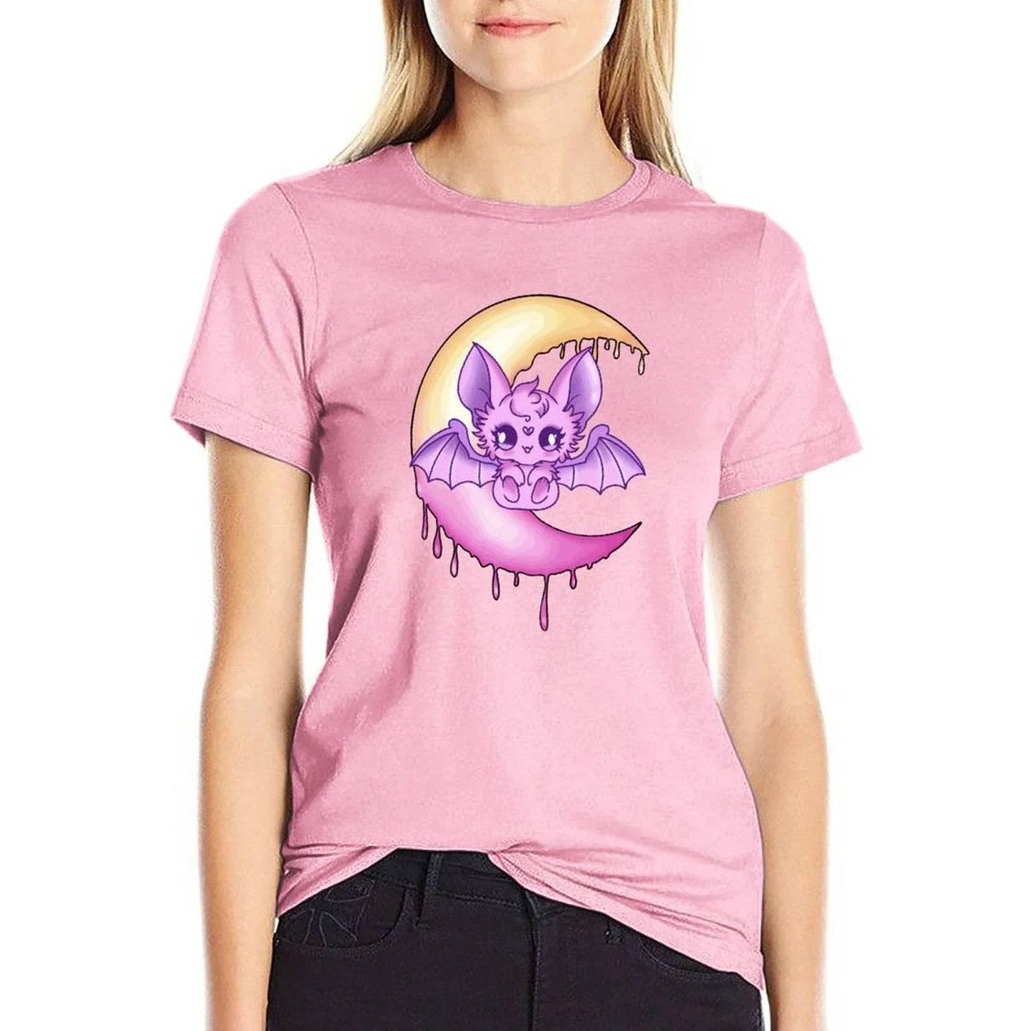 Moonlit Batty Baby Unisex Cotton Tee (Colors) - Puppy's Aesthetics