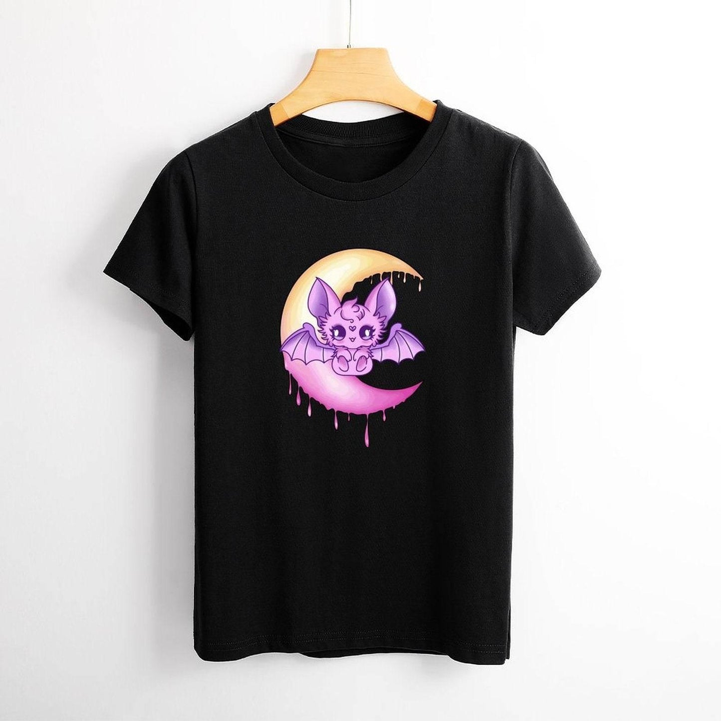 Moonlit Batty Baby Unisex Cotton Tee (Colors) - Puppy's Aesthetics