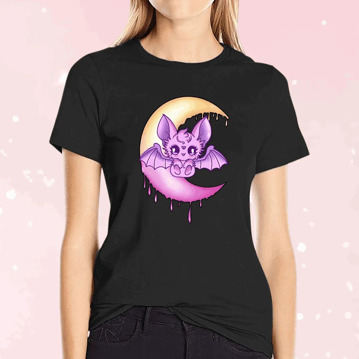 Moonlit Batty Baby Unisex Cotton Tee (Colors) - Puppy's Aesthetics