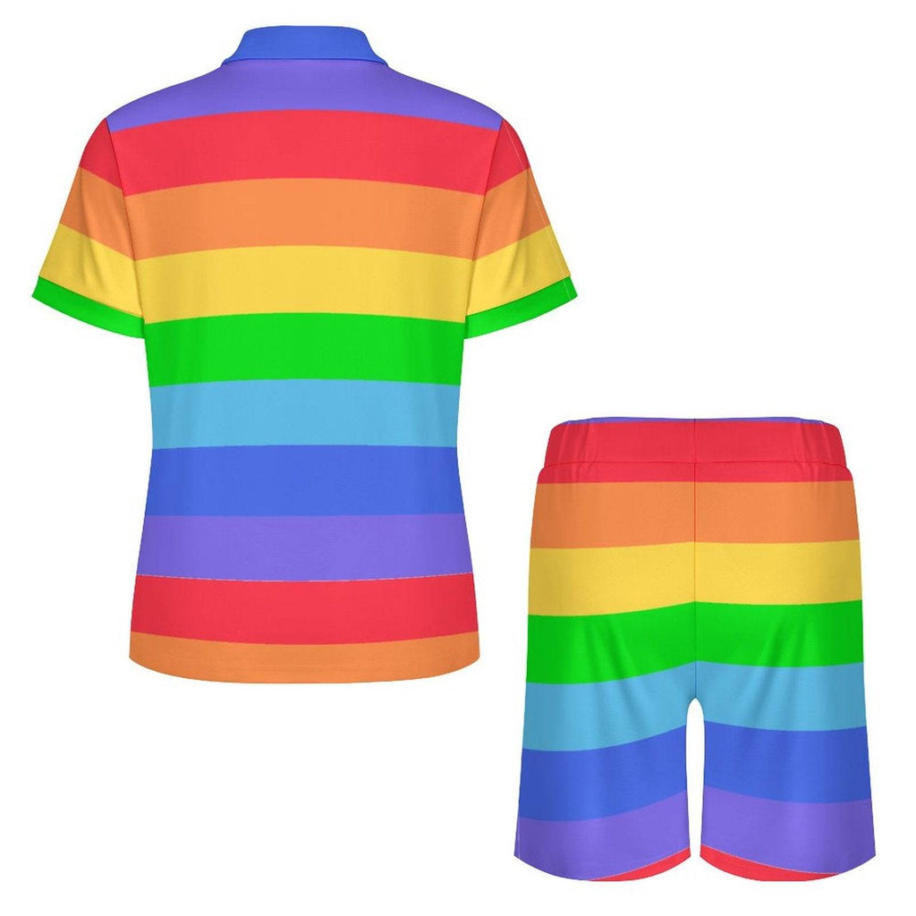 Rainbow Breeze Shorties Set - Puppy's Aesthetics