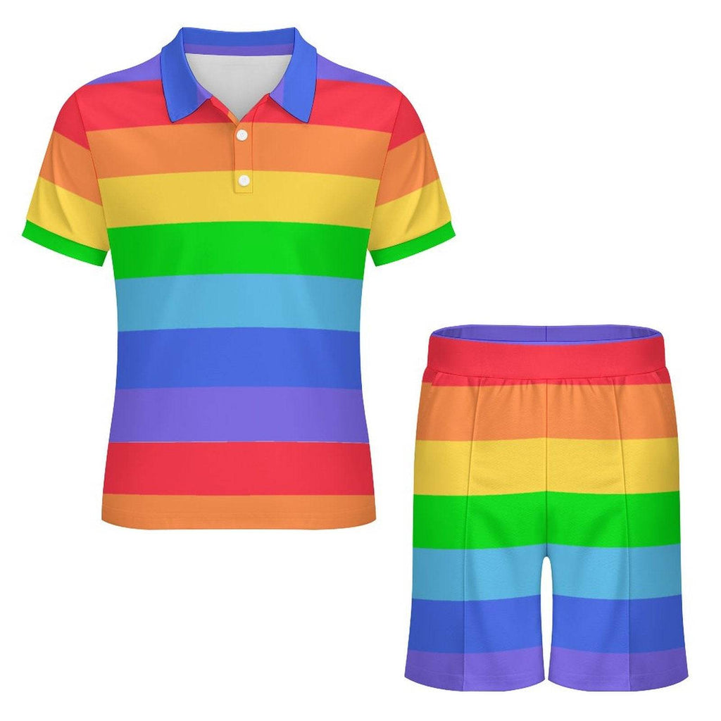 Rainbow Breeze Shorties Set - Puppy's Aesthetics